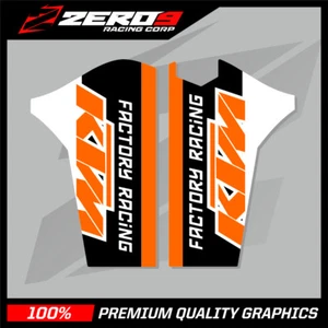 KTM SX SXF 2008-2014 EXC 2008-2015 MOTOCROSS GRAPHICS MX GRAPHICS LOWER FORK FR - Picture 1 of 1