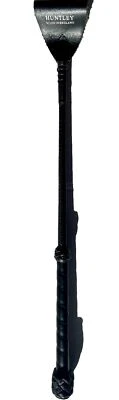 HUNTLEY BLACK LEATHER EQUESTRIAN JUMP BAT RIDING CROP MADE IN ENGLAND 18 INCHES - Image 1 of 4