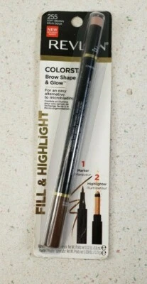 Revlon Colorstay Brow Shape &Glow Brow Marker And Highlighter # 255 / Soft Brown - Image 1 of 4