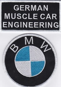 GERMAN BMW CAR MOTORCYCLE SEW/IRON PATCH BADGE MERCEDES AUDI VOLKSWAGEN - Picture 1 of 1