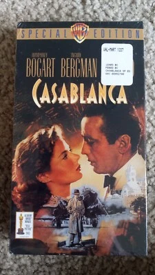 New Sealed.  Casablanca (VHS, 1992) Humphrey Bogart, Ingrid Bergman Movie Drama - Image 1 of 4