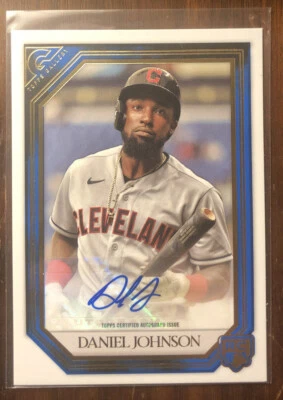 2021 Topps Gallery Daniel Johnson RC Auto Rookie Card RA-DJ Blue Parallel #d /50 - Image 1 of 3