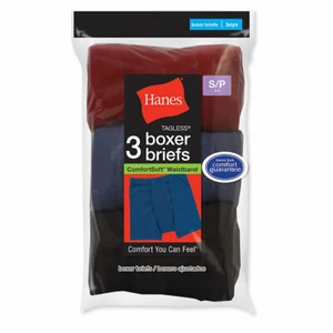 Hanes Boys' ComfortSoft Dyed Boxer Briefs 3-Pack-B755A3 - Picture 1 of 4
