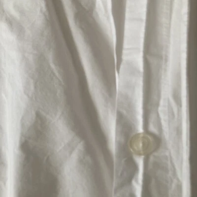 Frette Hotel Classic Egyptian Cotton King Duvet Cover White Bedding 1 Pillowcase - Image 1 of 4