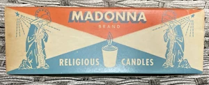 Vintage Madonna Religious Votive Candles with Original Box by Gallo Brooklyn - Picture 1 of 6