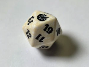 Magic the Gathering d20 SPINDOWN White 1x MtG Mirrodin Besieged - Picture 1 of 2