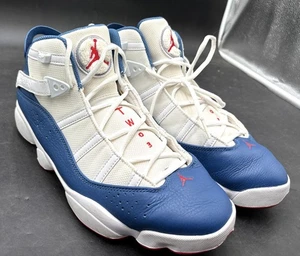 Nike Air Jordan 6 Rings 'True Blue' University Red White 322992-140 Men's11.5 - Picture 1 of 14