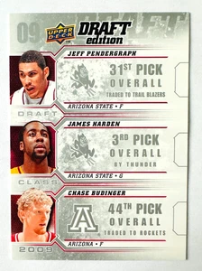 2009-10 Upper Deck Draft James Harden RC D-ARZ Arizona - Thunder Rookie! - Picture 1 of 3