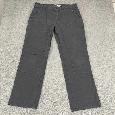 Carhartt Double Knee Pants Men 38x31 Gray Utility Relaxed Rugged Flex Carpenter - Image 1 of 4