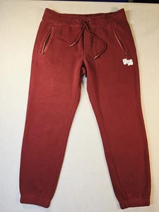 UGG Men's Red Fleece Lined Ricky Joggers with Drawstring Size XL Unisex - Picture 1 of 9