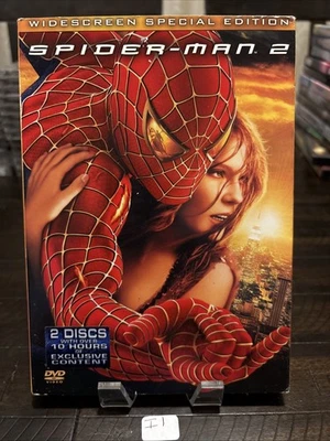 Spider-Man 2 DVD Tobey Maguire, Kirsten Dunst, Marvel Spiderman 2004 I1 - Image 1 of 2