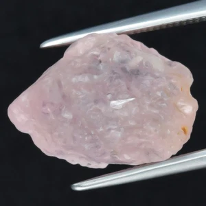 8.75ct 14x9.8mm Rough Natural Unheated Pink Morganite Gemstone, Madagascar - Picture 1 of 5