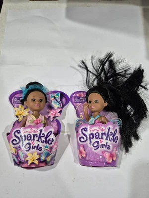 Lote de 2 Mini Bonecas Zuru Sparkle Girlz 4" Novo Estado - Imagem 1 de 2