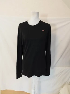 Pull Hollister Léger Noir Homme Taille M 👍 - Photo 1/4