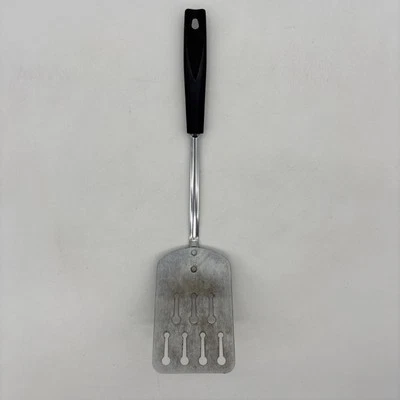 Vintage Ekco USA Keyhole Slotted Spatula Chromium Plated 12.5" Minor Damage - Image 1 of 4