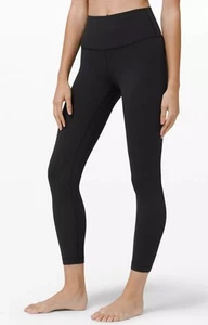 LULULEMON Wunder Under Groove hoch geschnittene Leggings Luon Baumwolle weich schwarz Größe 6 - Bild 1 von 11