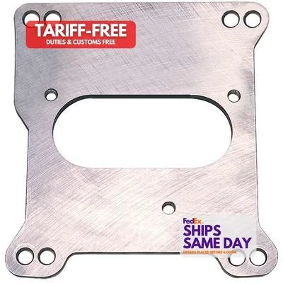 Trans-Dapt 2210, One Natural Steel Sbc Tbi Holley Adapter Open Center Performanc - Image 1 of 4