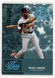 2005 Leaf Century Post Marks Platinum Reggie Sanders 1/1 St. Louis Cardinals - Picture 1 of 3
