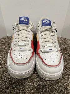 Scarpe da donna Nike AF1 Shadow Gundam bianche casual lifestyle taglia 8 - Foto 1 di 8