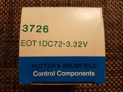 AMF Potter & Brumfield Control Components 3726 EOT1DC72 3.32v (975) - Image 1 of 2