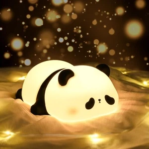 Nachtlicht Panda USB Kinderlicht weiches warmweißes Licht für Kinderzimmer - Bild 1 von 19