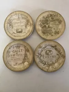 4er Set 222 Fifth (PTS) Französisch Vintage Vorspeise/Käse Teller 6-3/8" - Bild 1 von 6