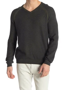 Taylor Vintage Reversible V Neck Sweater Pullover Herren Gr. Small Neu mit Etikett Army Black - Bild 1 von 8