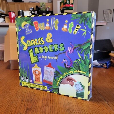 Snakes & Ladders Game  A Jungle Adventure I Built It NEW Factory Sealed - Image 1 of 3