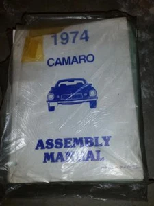 1974 Camaro Assembly Manual 3 hole punched loose leaf copy - Picture 1 of 1