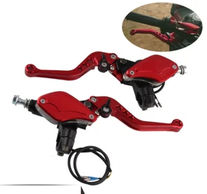 Motorcycle lever Handle Adjustable Hydraulic Clutch Brake Pump Master Cylinder - Picture 1 of 14