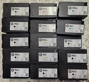 HP GENUINE Used 952XL High Capacity Black Color Ink Empty Cartridges - Picture 1 of 2