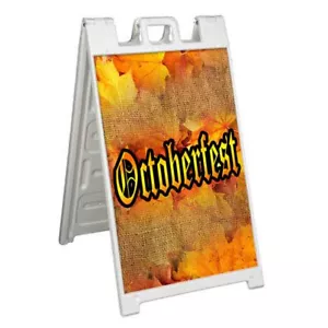OKTOBERFEST Signicade 24x36 Aframe Sidewalk Sign Banner Decal FESTIVAL - Picture 1 of 11