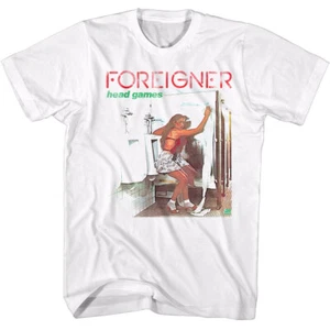 Camiseta portada de álbum para hombre música rock de juegos de cabeza de extranjero - Imagen 1 de 3