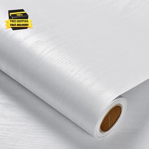 Peel and Stick Wallpaper Wood Contact Paper Wood Wallpaper White Wood Grain Cont - Picture 1 of 6