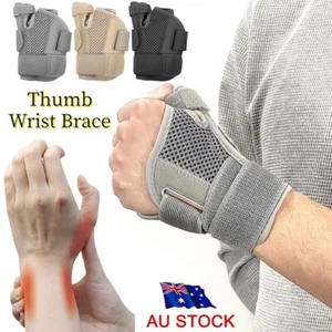 Thumb Wrist Brace Support Hand Sprain Carpal Tunnel Arthritis Left Right Medical - Picture 1 of 25