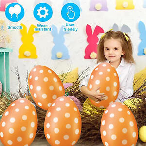 16 Inch Giant Egg Easter PVC Inflatable Easter Ornament Outdoor Garden Pendant 