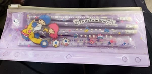 Astuccio portamatite Little Twin Star Sanrio 1976 1990 vintage nuovo GUARDA! - Foto 1 di 3