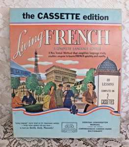 Living French A Complete Language Course 1968 The Cassette Edition - Imagen 1 de 14