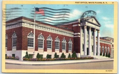 Postcard - Post Office, White Plains, New York, USA - Image 1 of 2