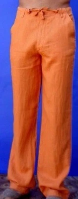 Disfraz de Halloween para hombre calabaza naranja dibujar cuerda pantalones de lino - pájaro de la cárcel Foto 1 de 3