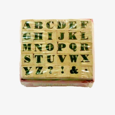 Hampton Art Studio G Alphabet Rubber Stamp Set 30 Mini Capital Letters NEW - Изображение 1 из 4