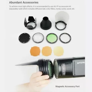 AU Godox H200R Round Flash Separation Extension Head + AK-R1 Accessory for AD200 - Picture 1 of 12