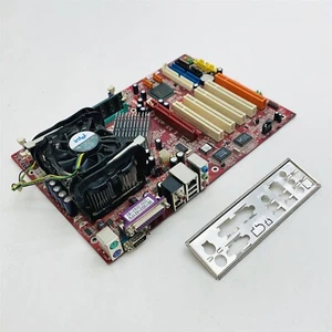 MSI 865PE Neo 2-V Desktop Motherboard mPGA478 Pentium4 2.4GHz 512MB RAM 6788-070 - Picture 1 of 12