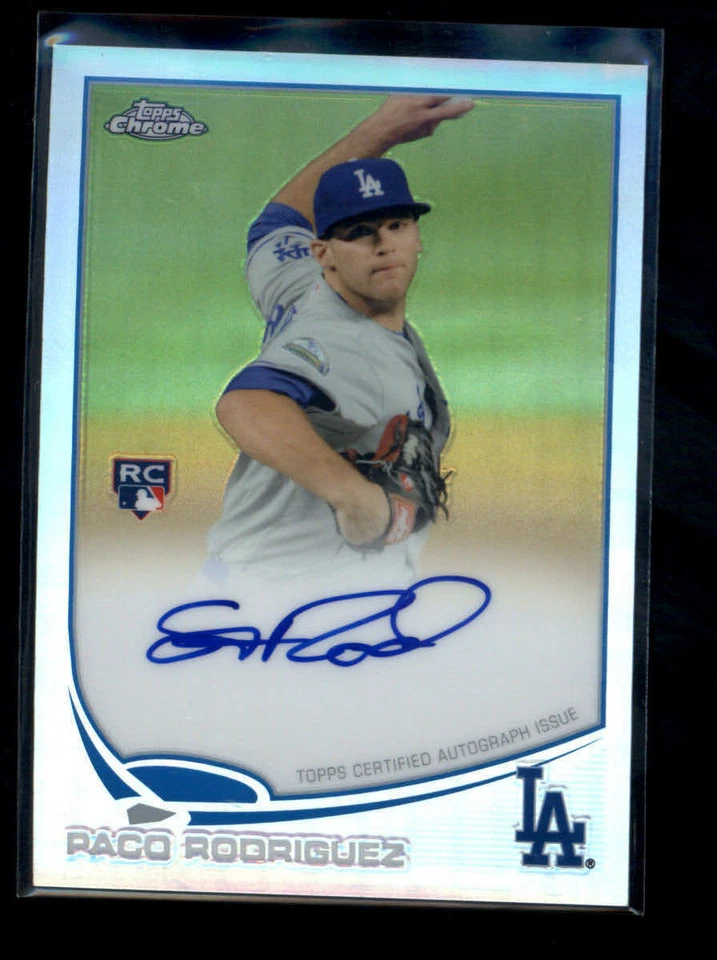 PACO RODRIGUEZ 2013 TOPPS CHROME REFRACTOR ROOKIE RC AUTO #046/499 AD1604 - Image 1 of 1