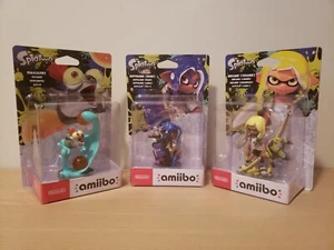 Splatoon 3 Three Amiibo Set - Yellow Inkling, Blue Octoling, Smallfry - Bild 1 von 8