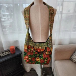 Boho Bohemian floral embroidered slouchy shoulder bag handbag  O1 - Picture 1 of 4