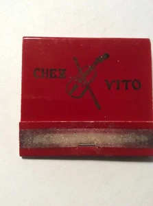 Vintage Matchbook Chez Vito Restaurant New Yorks Most Romantic Room Unstruck - Picture 1 of 4