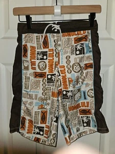 NWOT Gymboree Boys Swim Trunks Board Shorts Honolulu Tropical Surf Beach Pool - Picture 1 of 3