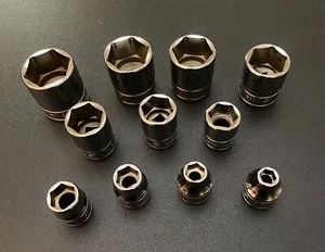Snap-On 11 Piece 3/8" Drive 6-Point SAE Shallow Socket Set [ NEW ] - Picture 1 of 1