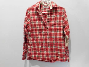 GUIDEBOAT Red Feather Flannels Red Plaid Flannel Button Down Shirt Women's XS - Bild 1 von 4